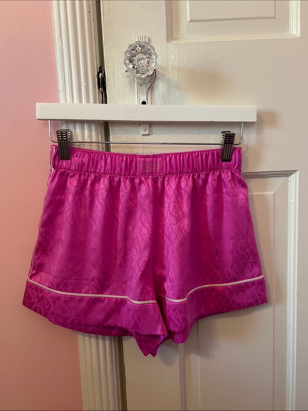 Victoria’s Secret Women’s Pink Satin Pajama Shorts
